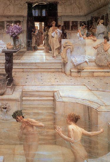 Sir Lawrence Alma-Tadema,OM.RA,RWS A Favourite Custom oil painting picture